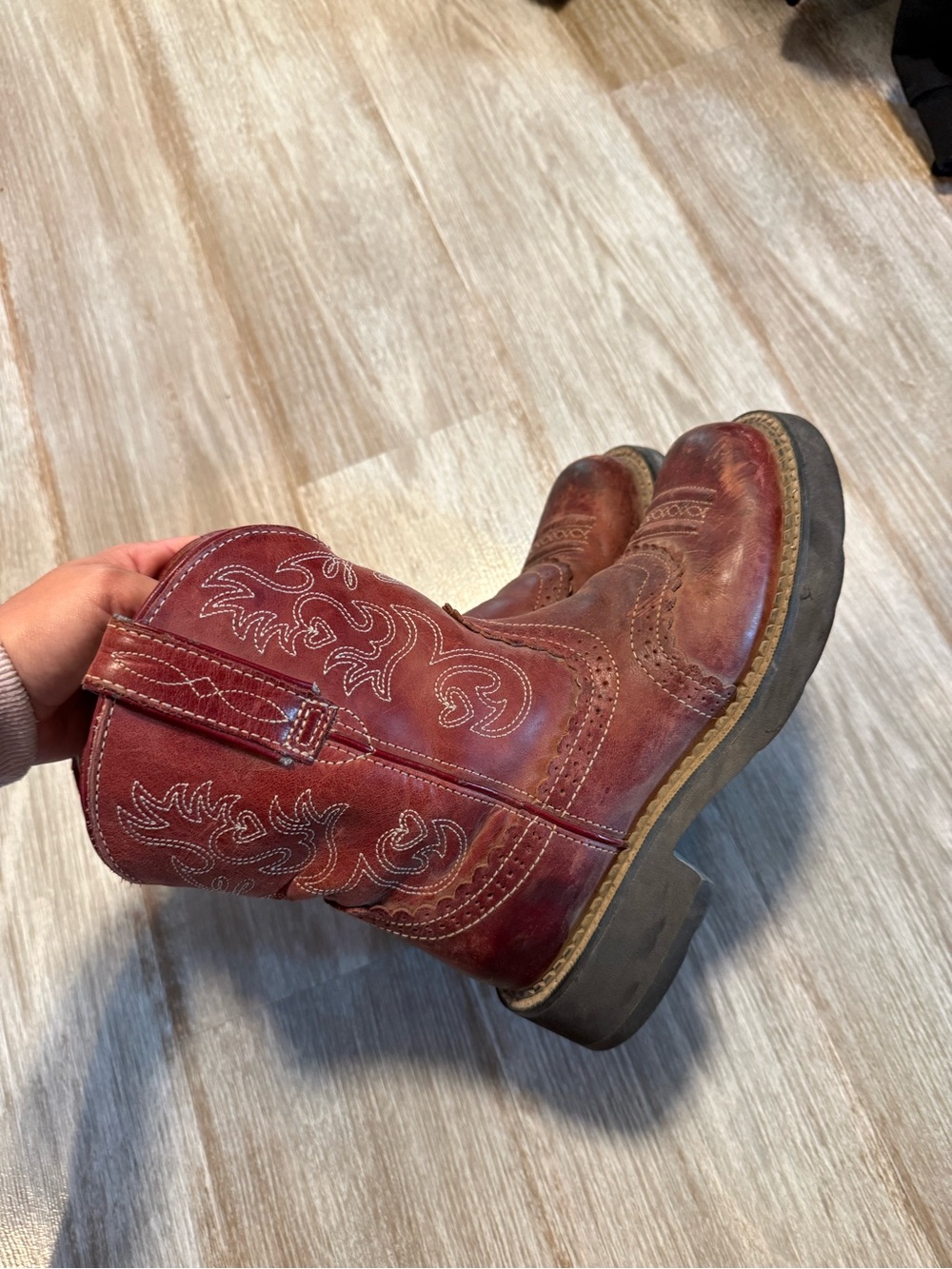 Ariat FatBaby red boots